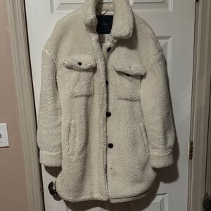 Lucky Brand Cream Teddy Jacket